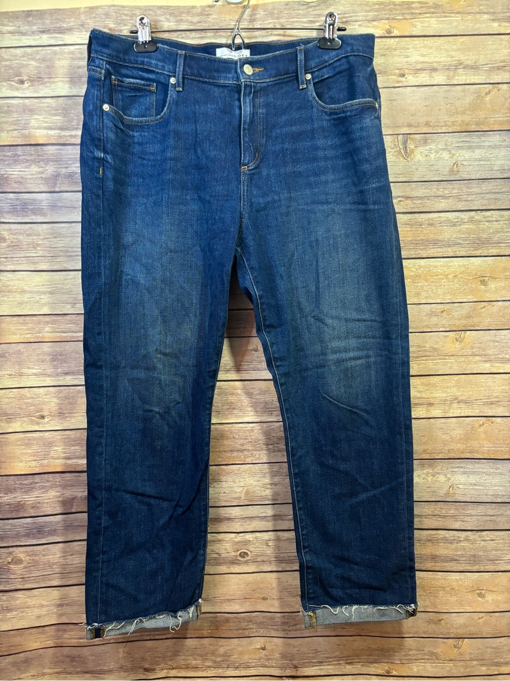 Made and Loved by Loft Super Soft Girlfriend Jeans Dark Wash